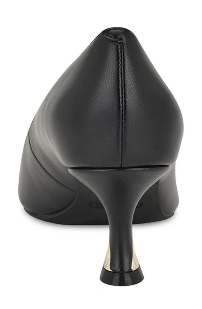 Nine West Andes Pump In Black Smooth