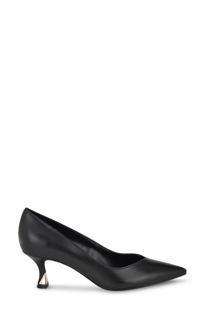 Nine West Andes Pump In Black Smooth