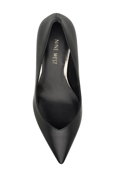 Nine West Andes Pump In Black Smooth