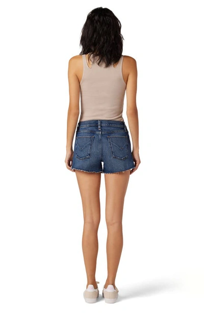 Shop Hudson Jeans Gemma Mid Rise Cutoff Denim Shorts In Peony