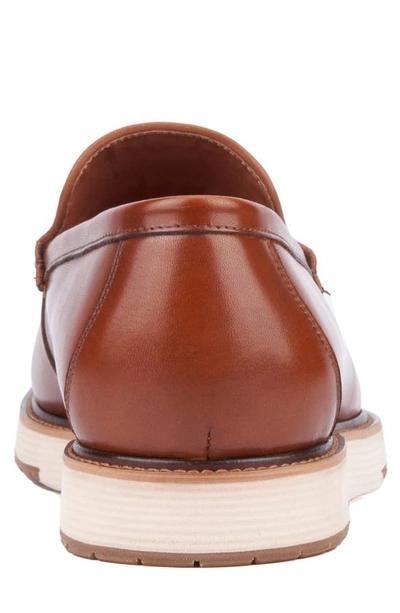 Shop Vintage Foundry Griffith Moc Toe Loafer In Cognac
