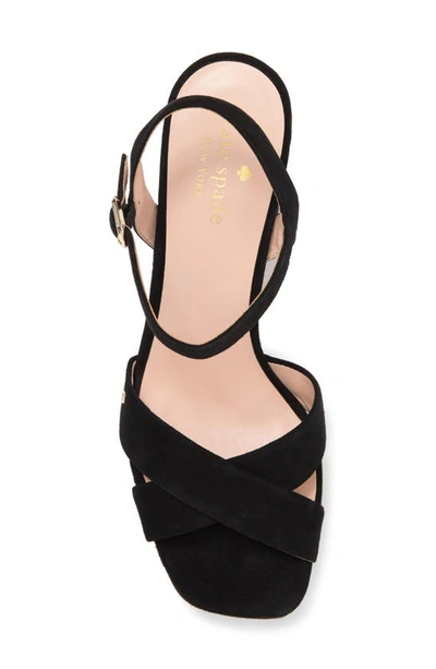 Shop Kate Spade Delia Platform Sandal In Black