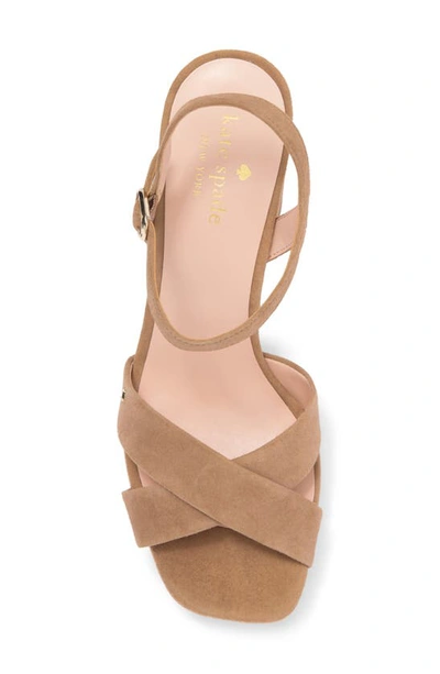 Shop Kate Spade New York Delia Platform Sandal In Roasted Almond