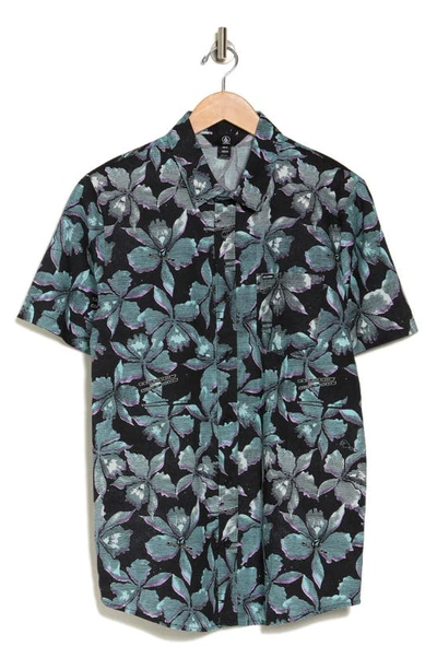 Shop Volcom Warbler Regular Fit Cotton Button-up Shirt In Antigua Sand