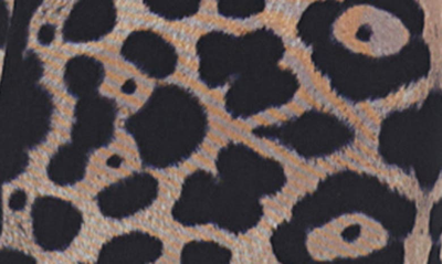 Afrm Lupita Ruched Body-con Dress In Placed Leopard