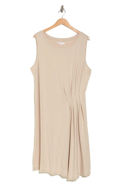 Shop Stitchdrop East Hampton Pleated Dress In Clay
