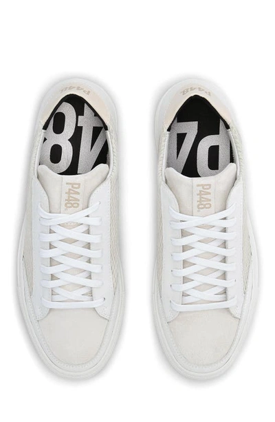 P448 Men's S22 John Low-top Sneaker Men's Shoes In Whi/fes