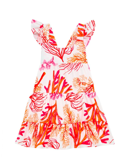 Shop Pepita & Me Little Girl's & Girl's Tornasol Corissia Dress In Corales Arena