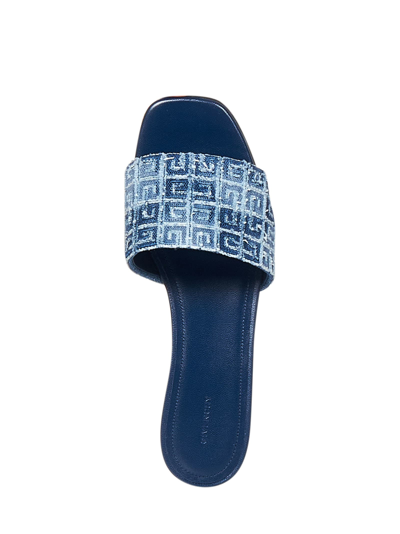 Shop Givenchy 4g Sandals In Blue