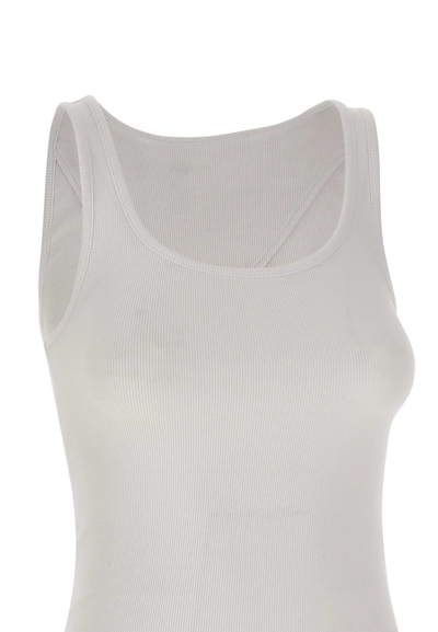 Shop Remain Birger Christensen Cotton Jersey Top In White