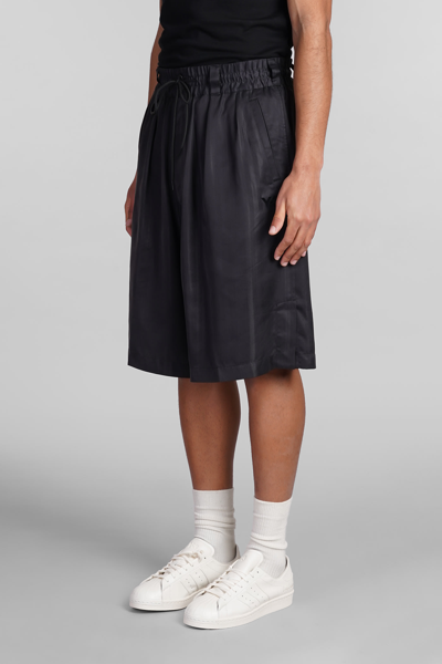 Shop Y-3 Shorts In Black Polyamide Polyester