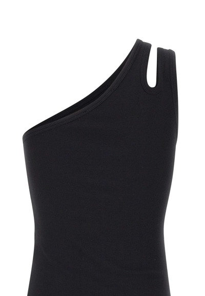 Shop Remain Birger Christensen Cotton Jersey Top In Black