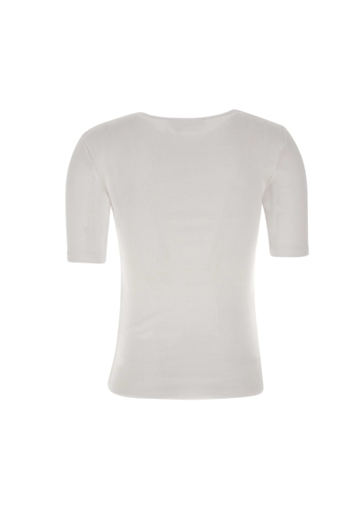 Shop Remain Birger Christensen Cotton Jersey T-shirt In White