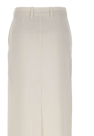 Shop Remain Birger Christensen Viscose Sheath Skirt In Egret
