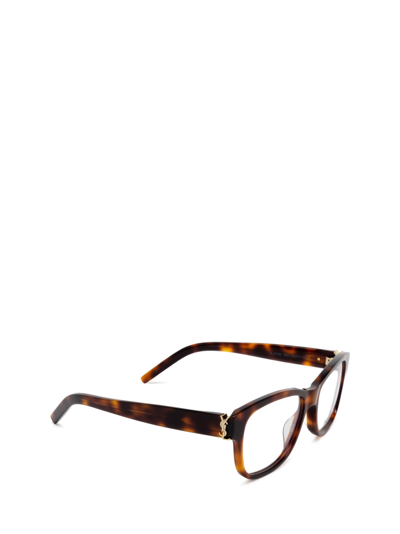 Shop Saint Laurent Sl M132 Havana Glasses