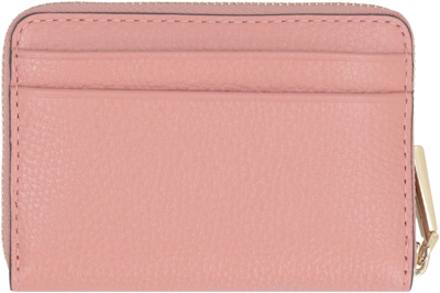 Shop Michael Michael Kors Jet Set Leather Wallet In Pink