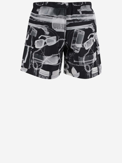 Shop Off-white Swimsuit With Graphic Pattern In Black