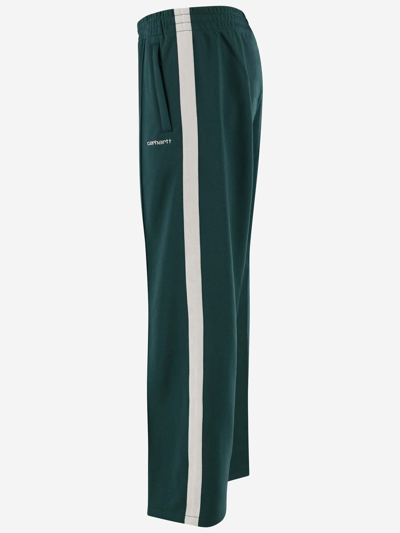 Shop Carhartt Sports Pants Made Of Technical Fabric In Green