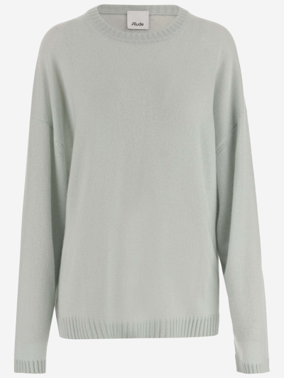Shop Allude Cashmere Pullover In Light Blue
