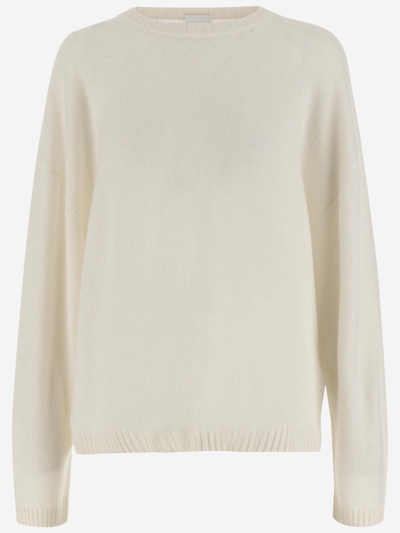 Shop Allude Cashmere Pullover In Ivory