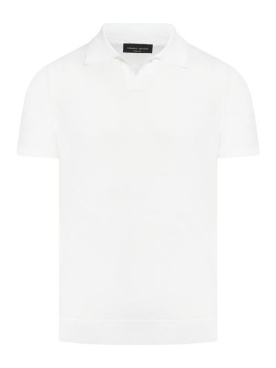 Shop Roberto Collina Polo Ss In White