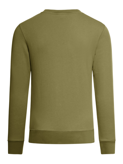 Shop Maison Kitsuné Chillax Patch Regular Sweatshirt In Military Green