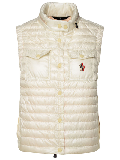Shop Moncler Gumiane White Polyamide Vest
