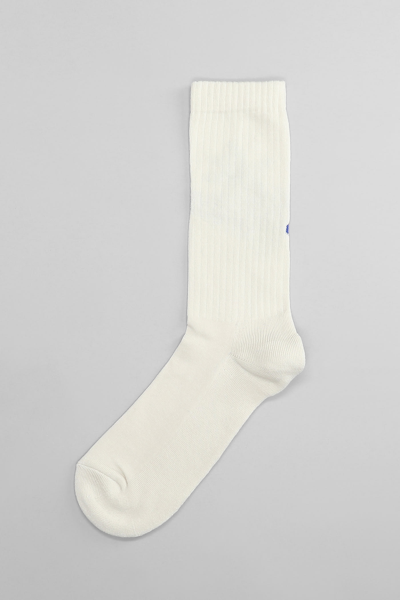 Shop Barrow Socks In Beige Cotton