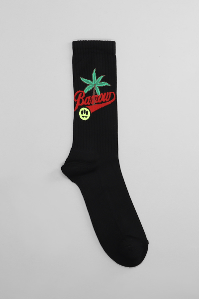 Shop Barrow Socks In Black Cotton