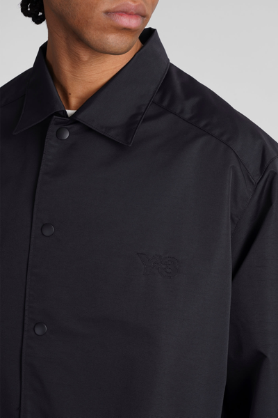 Shop Y-3 Casual Jacket In Black Cotton