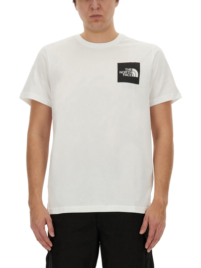 Shop The North Face T-shirt With Logo In Bianco
