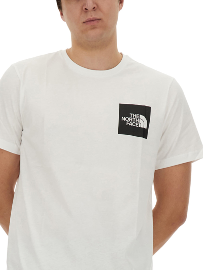 Shop The North Face T-shirt With Logo In Bianco