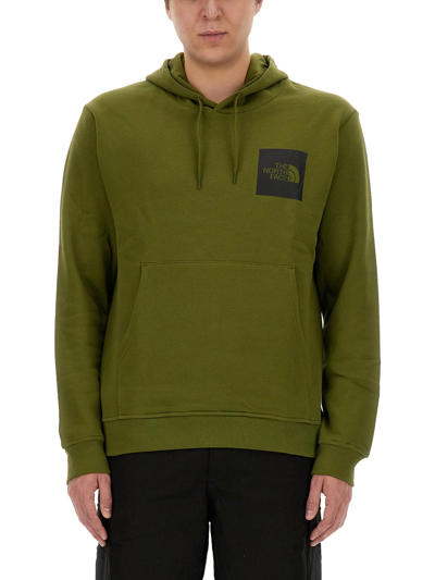 Shop The North Face Sweatshirt With Logo In Verde