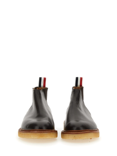 Shop Thom Browne Chelsea Boot In Marrone