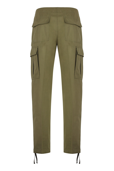 Shop Tom Ford Cotton Cargo-trousers In Green