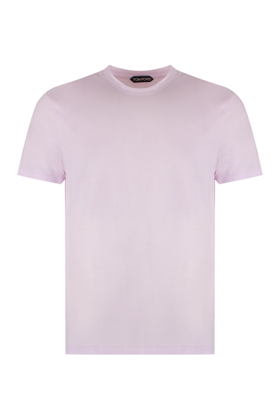 Shop Tom Ford Cotton Blend T-shirt In Pink