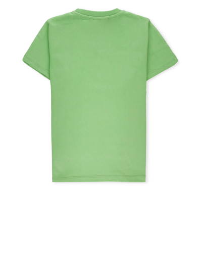 Shop Msgm Cotton T-shirt In Green