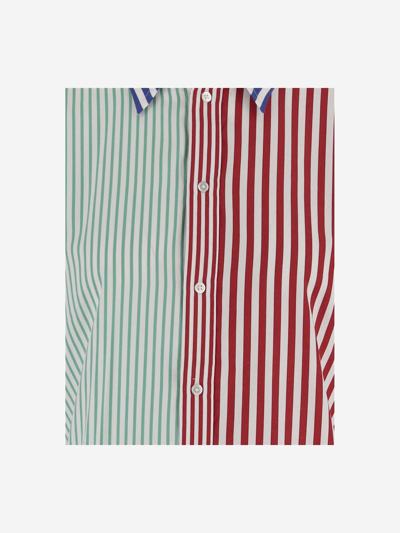 Shop Ralph Lauren Color-block Cotton Striped Shirt In Red