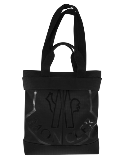 Shop Moncler Designer Men's Bags Cut - Small Tote Bag In Black