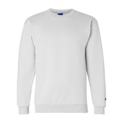 Shop Champion Powerblend Crewneck Sweatshirt In White