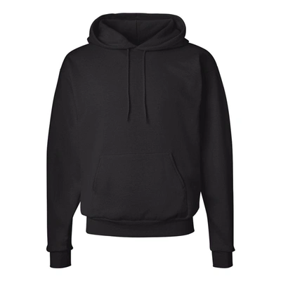 Shop Hanes Ecosmart Hooded Sweatshirt In Black