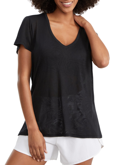 Shop Body Up Women's Burn Out T-shirt In Black