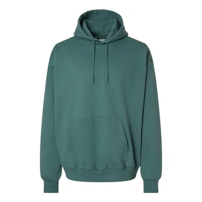 Shop Hanes Ultimate Cotton Hooded Sweatshirt In Green