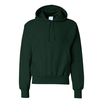 Shop Champion Reverse Weave Hooded Sweatshirt In Green