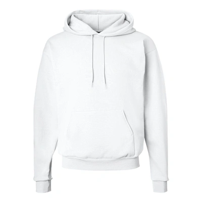Shop Hanes Ecosmart Hooded Sweatshirt In White