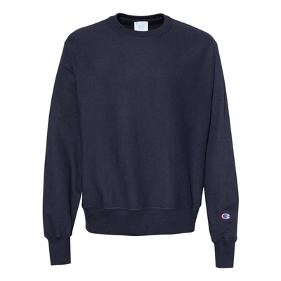 Shop Champion Reverse Weave Crewneck Sweatshirt In Blue
