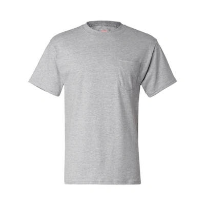 Shop Hanes Beefy-t Pocket T-shirt In Orange