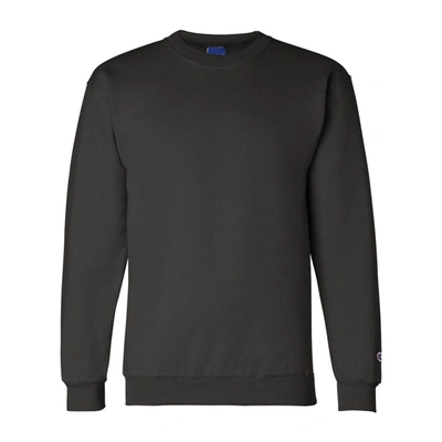 Champion Powerblend Crewneck Sweatshirt In Black