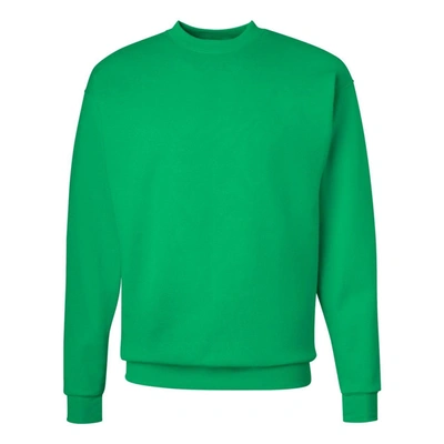Shop Hanes Ecosmart Crewneck Sweatshirt In Green