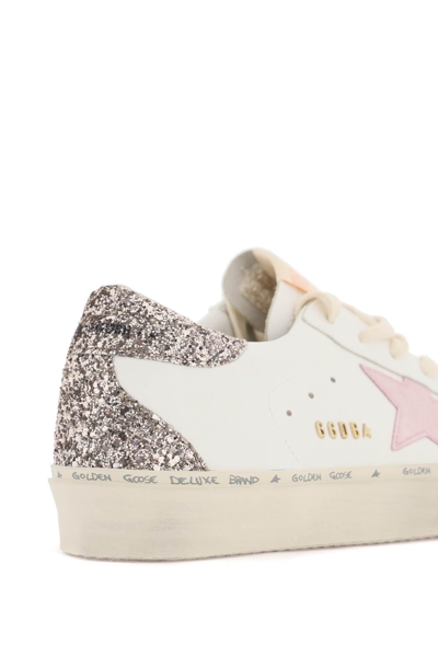 Shop Golden Goose Hi Star Sneakers In White,pink,silver